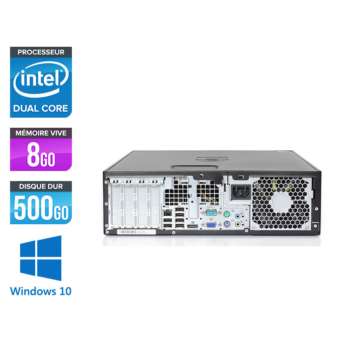 Pc de bureau - Unité centrale reconditionné HP Elite 8200 Tour - Core i5 -  8Go - SSD 120Go - Windows 10 - Trade Discount