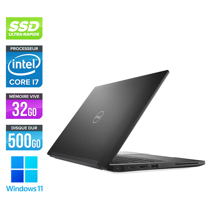 Ultrabook reconditionné Dell Latitude 7490 - i7 8650U - 32Go DDR4 - 500Go  SSD - W11 - Trade Discount.