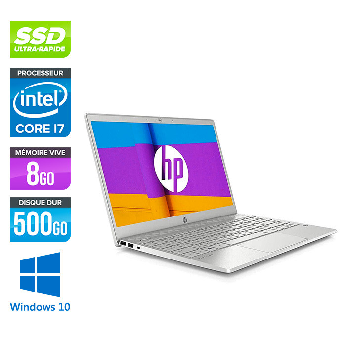HP Pavilion Laptop 13-an1019nf - i7 - 8Go - 512Go SSD - Windows 10