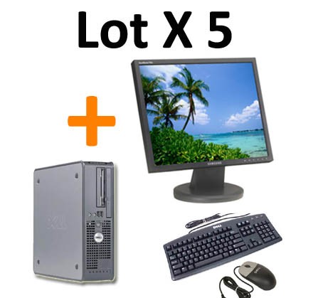 LOT PC BUREAU DELL OPTIPLEX 745 + Ecran TFT 17"
