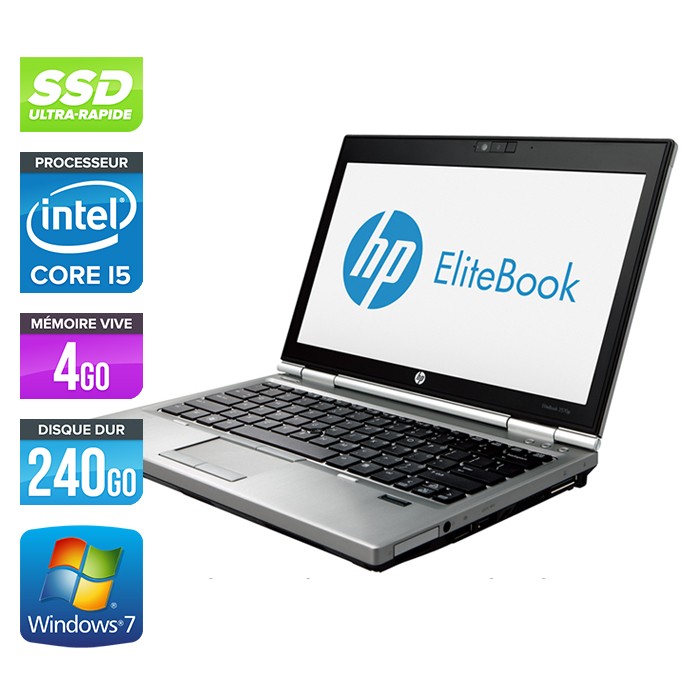 HP EliteBook 2570P - Core i5 - 4Go - 240Go SSD