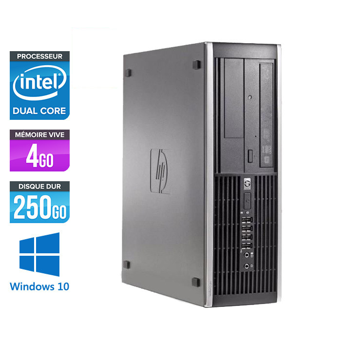 HP 6200 PRO SFF - Pentium - 4Go - 250Go - Windows 10