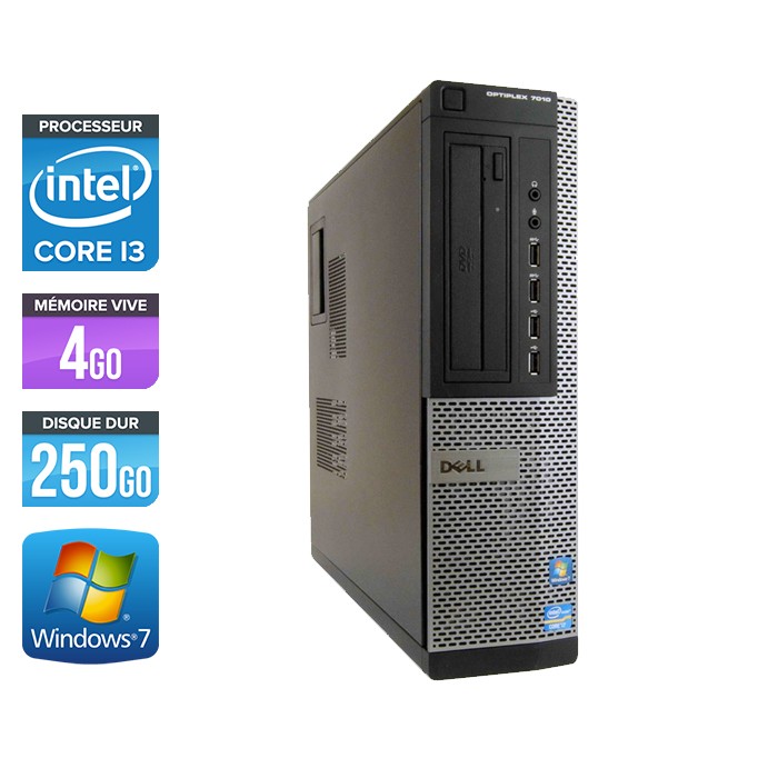 Dell Optiplex 7010 Desktop - Core i3 - 4Go - 250Go