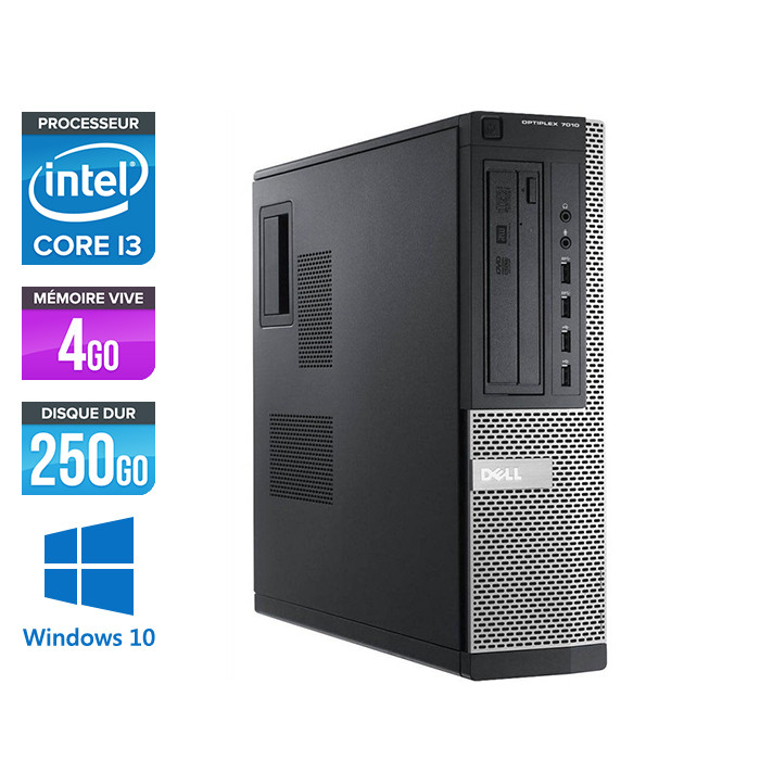 Dell 7010 Desktop - i3 - 4Go - 250Go HDD - Windows 10