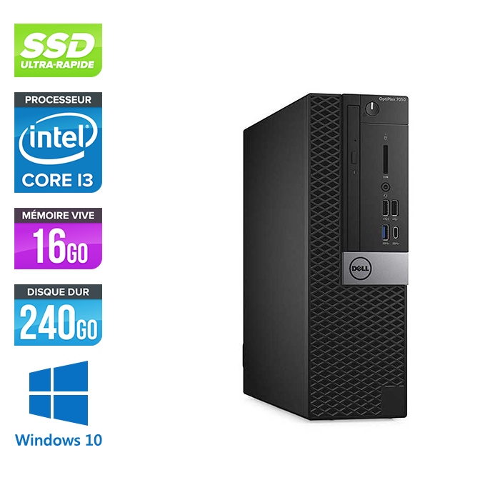 Unité Centrale Dell : PC Bureautique Abordable sous Windows 11, i5