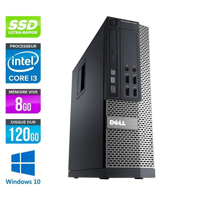 Dell Optiplex 790 SFF - i3 - 8Go - 120go  SSD - Windows 10