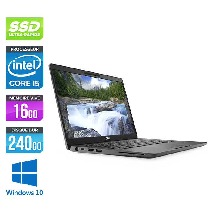 Pc portable reconditionné - Dell 5300 - Core i5 - 16 Go - 240Go SSD - Windows 10