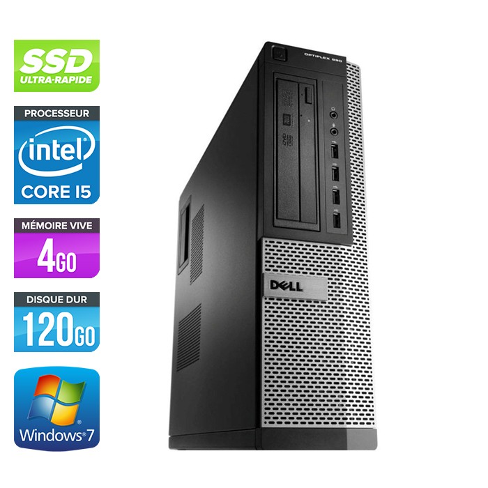 Dell Optiplex 990 Desktop - Core i5 - 4Go - 120Go SSD