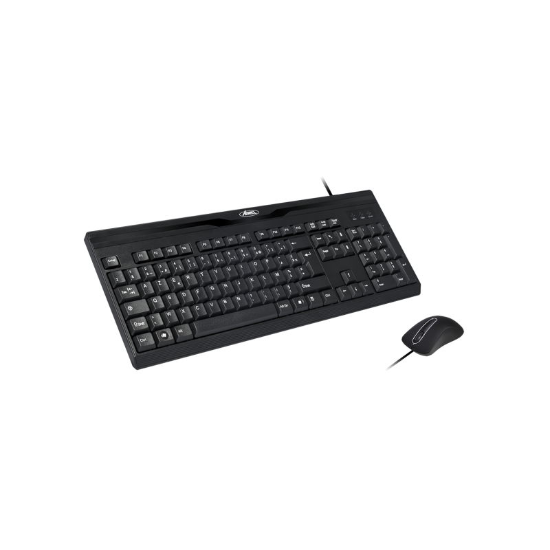 Pack clavier / souris optique filaire - Advance Starter Wired - AZERTY - Noir