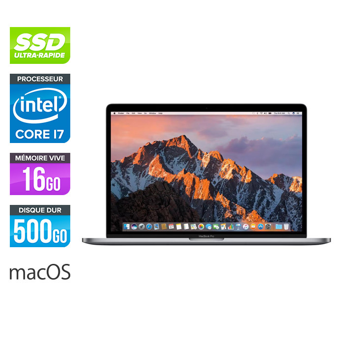 Apple MacBook Pro 15 retina - reconditionné - i7 - 16Go - 500Go SSD - MacOs - A1398