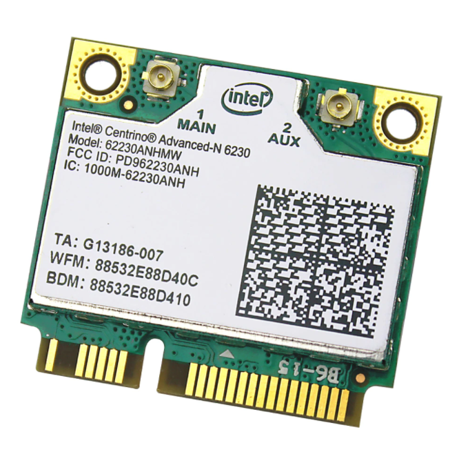 Carte WIFI sans fil Intel 6230 Dual Band - Mini PCI-E - 62230ANHMW