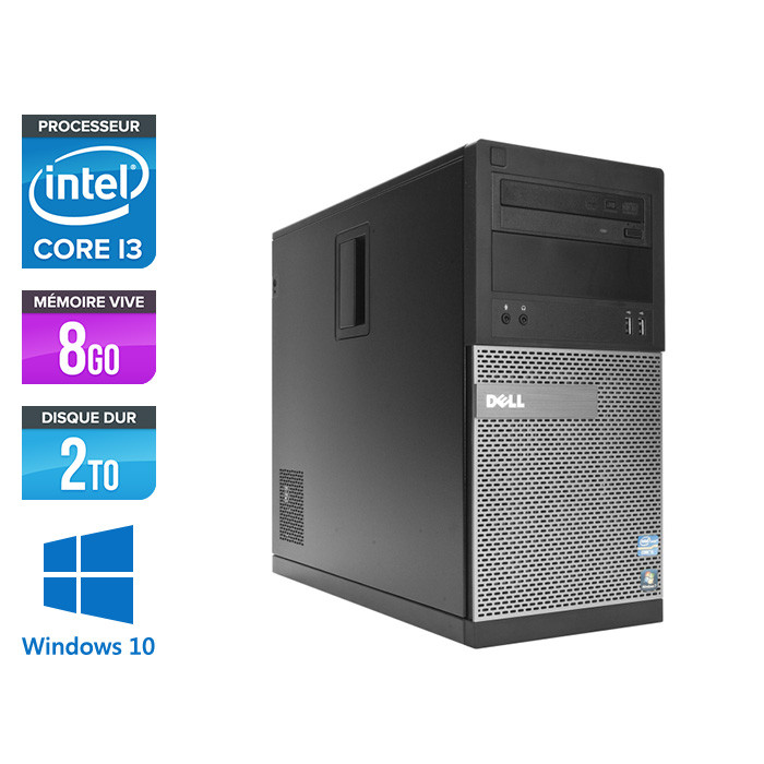 Dell 3010 Tour - i3 - 8Go - 2To HDD - Windows 10 pro