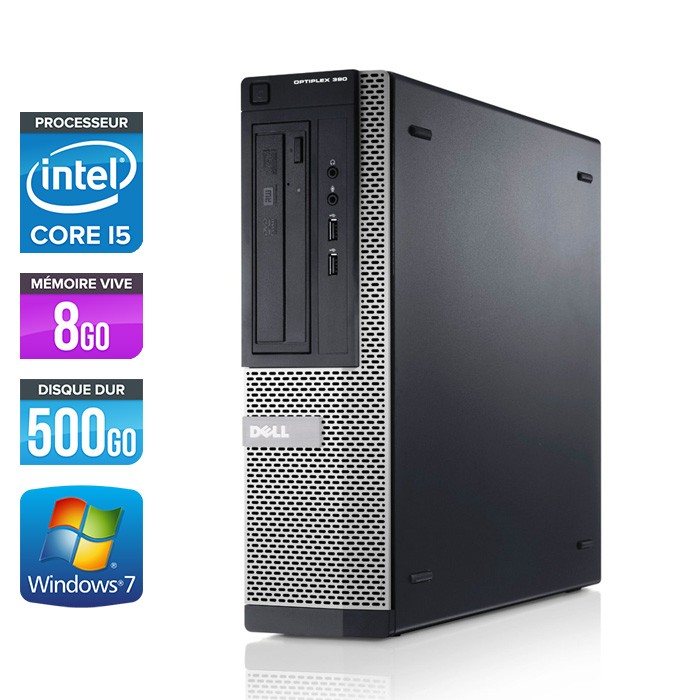 Dell Optiplex 390 Desktop - i5 2400 - 8 Go - 500 Go HDD - Windows 7