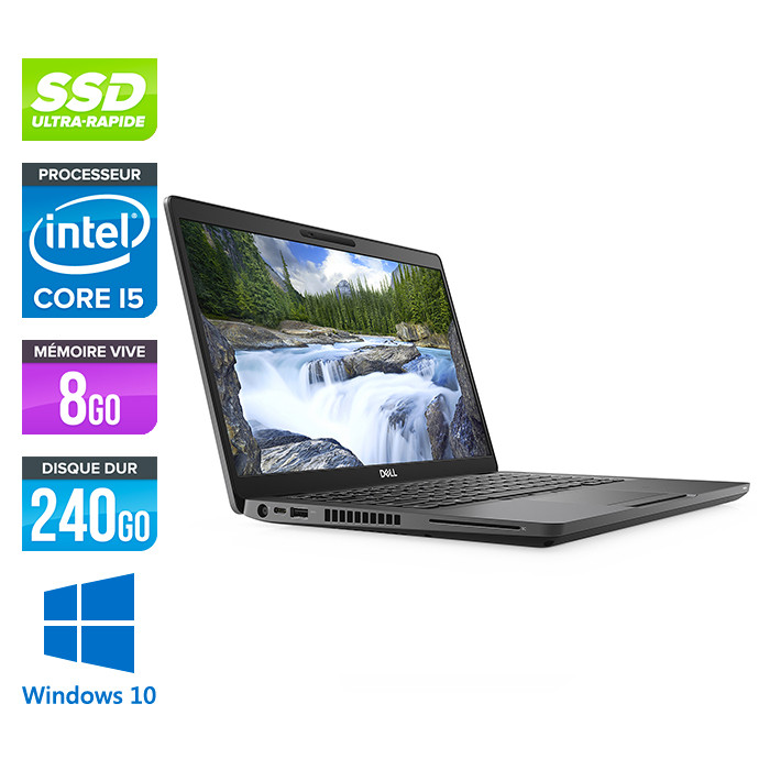 Pc portable reconditionné - Dell 5300 - Core i5 - 8 Go - 240Go SSD - Windows 10