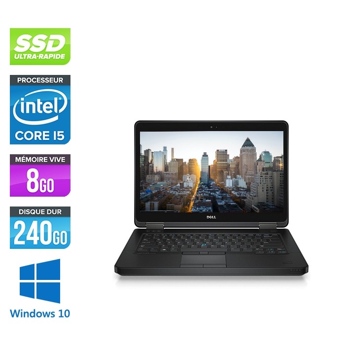 Ordinateur portable reconditionné - Dell Latitude E5440 - i5 - 8Go - 240 Go SSD - Windows 10