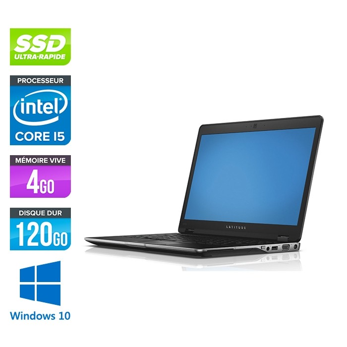 Dell Latitude 6430U - Core i5-3437U - 4Go - 120Go SSD - Windows 10