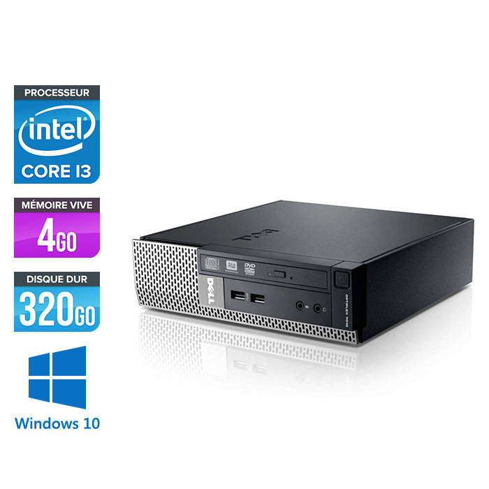 Dell Optiplex 7010 USFF - i3  - 4Go - 320Go - Windows 10