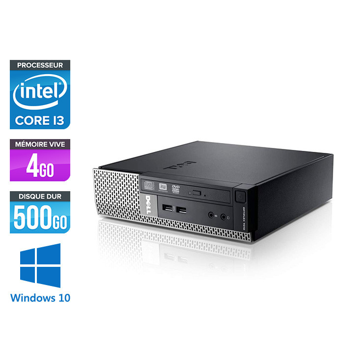 Dell Optiplex 7010 USFF - i3  - 4Go - 500Go - Windows 10