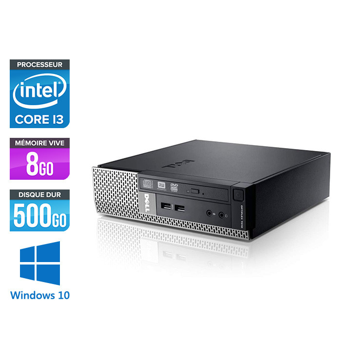 Dell Optiplex 7010 USFF - i3  - 8Go - 500Go - Windows 10