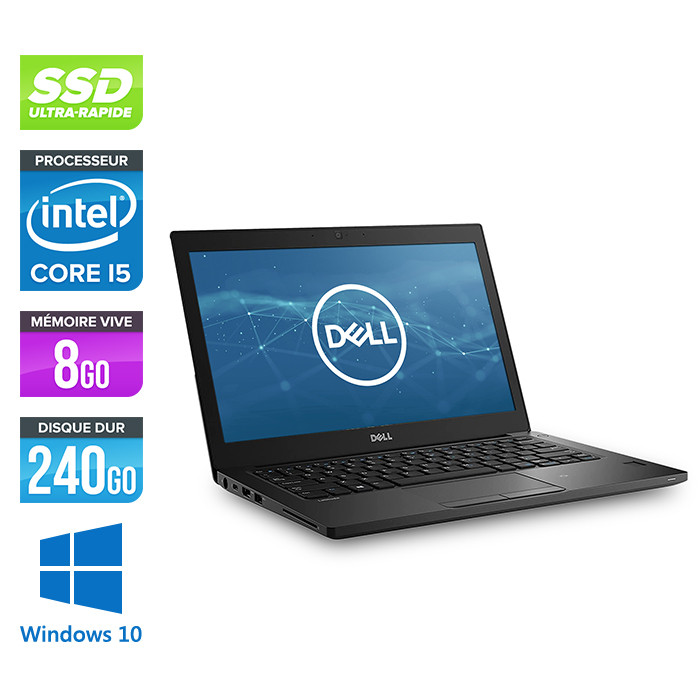 Pc portable reconditionné - Dell 7480 - Core i5 - 8 Go - 240Go SSD - Windows 10