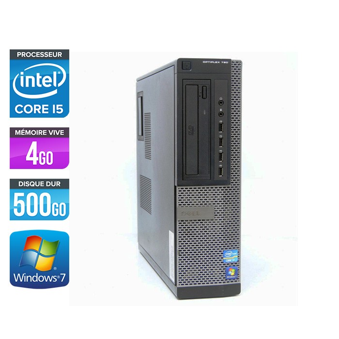 Dell Optiplex 790 Desktop - i5 - 4Go - 500Go HDD - Windows 7