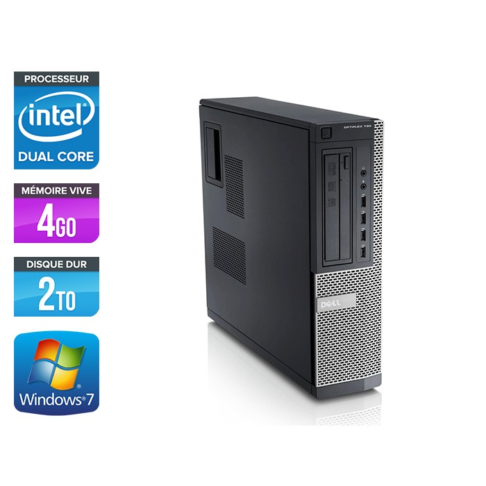 Dell Optiplex 790 Desktop - G630 - 4Go - 2To - Windows 7