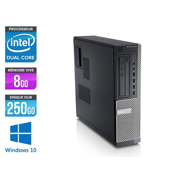 Dell Optiplex 790 Desktop - G630 - 8Go - 250Go - Windows 10