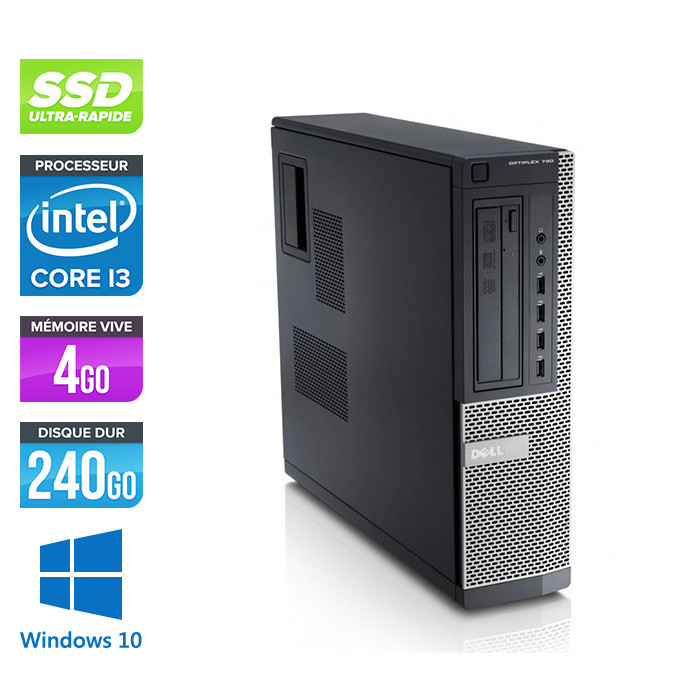Dell Optiplex 790 Desktop - i3 - 4Go - 240Go SSD - W10