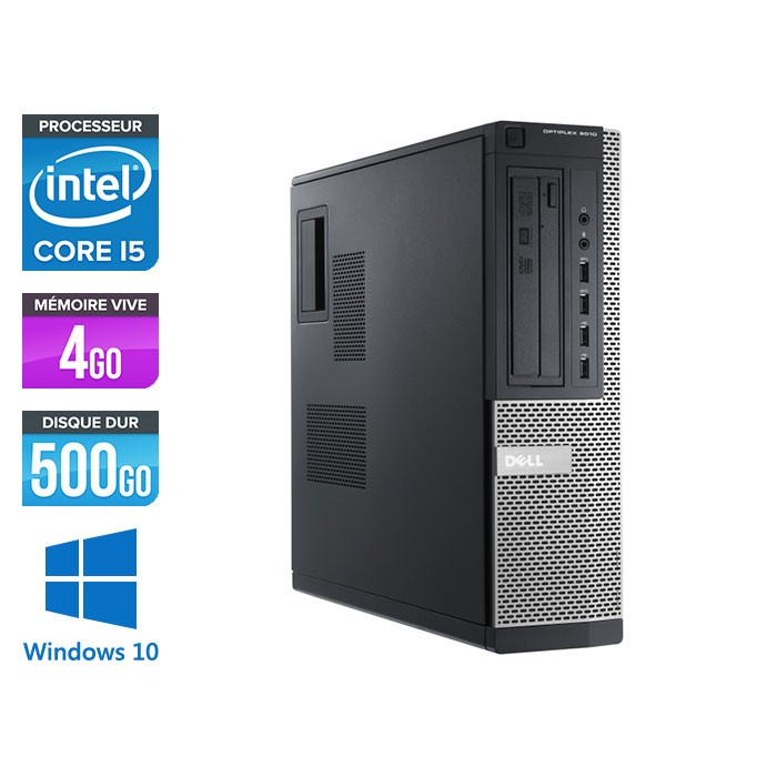 Dell Optiplex 9010 Desktop - Core i5 - 4Go - 500Go - Windows 10 Pro