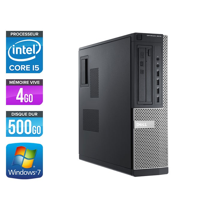 Dell Optiplex 9010 Desktop - Core i5 - 4Go - 500Go - Windows 7 Pro