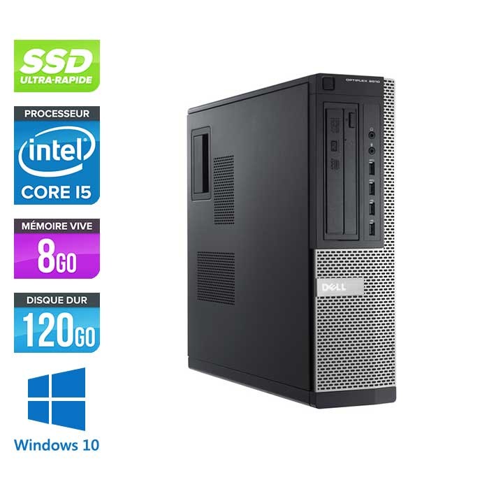 Dell Optiplex 9010 Desktop - Core i5 - 8Go - 120 Go SSD - Windows 10 Pro