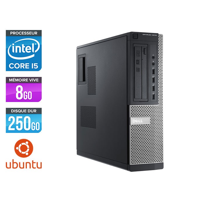 Dell Optiplex 9010 Desktop - Core i5 - 8Go - 250Go - Ubuntu
