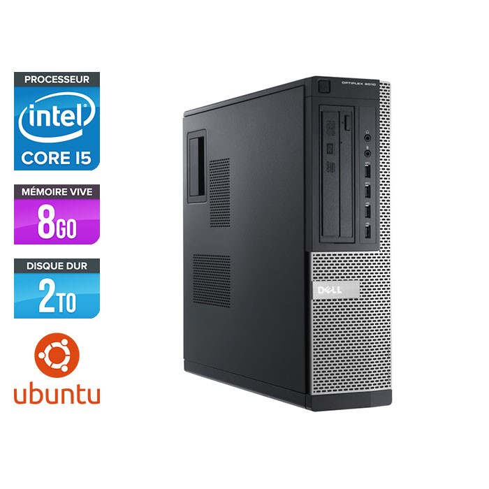 Dell Optiplex 9010 Desktop - Core i5 - 8Go - 2 To HDD - Ubuntu
