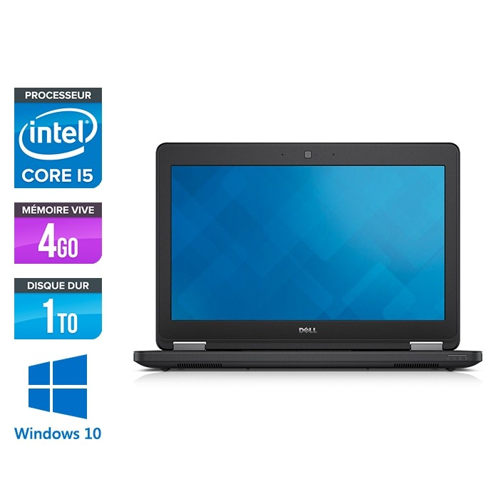 Dell Latitude E5250 - i5 - 4Go - 1To HDD - Windows 10