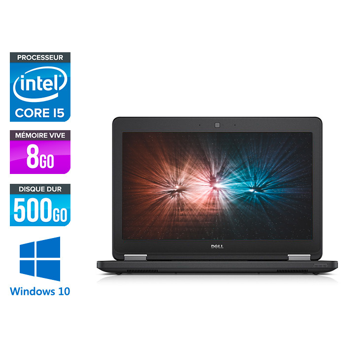 Dell Latitude E5250 - i5 - 8Go - 500Go HDD - Windows 10