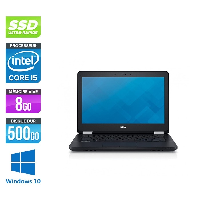 Dell Latitude E5270 - i5 - 8Go - 500Go SSD - Windows 10