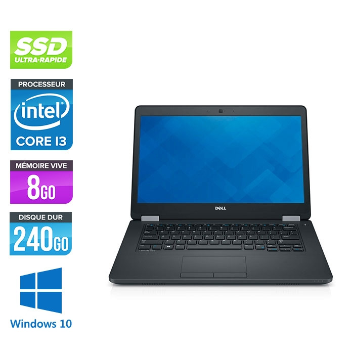 Dell Latitude E5470 - i3 6100U - 8Go DDR4 - 240 Go SSD - Windows 10-2