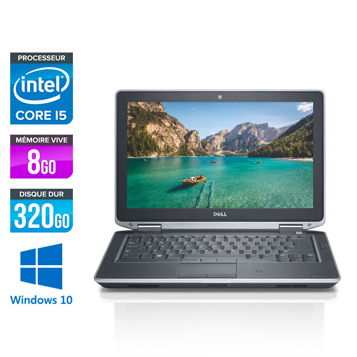 Dell Latitude E6330 - Core i5-3320M - 8Go - 320 Go HDD- lecteur dvd - windows 10