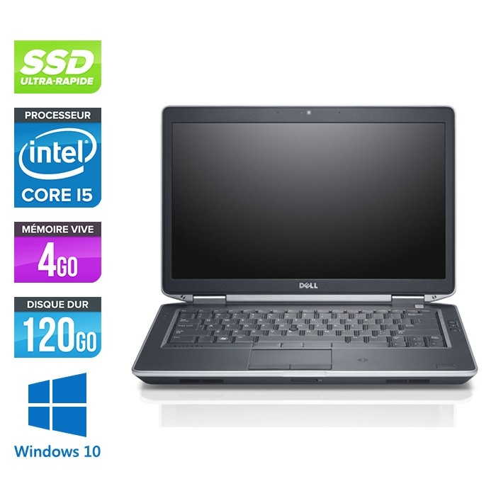 Dell E6430S - intel i5 - 4Go - 120 Go SSD - Windows 10