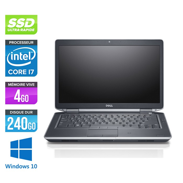Dell E6430S - Core i7 - 4Go - 240Go SSD - Windows 10