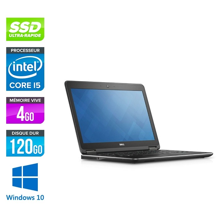 Ordinateur portable reconditionne - Dell Latitude E7250 - i5 - 4Go - 120Go SSD - Windows 10