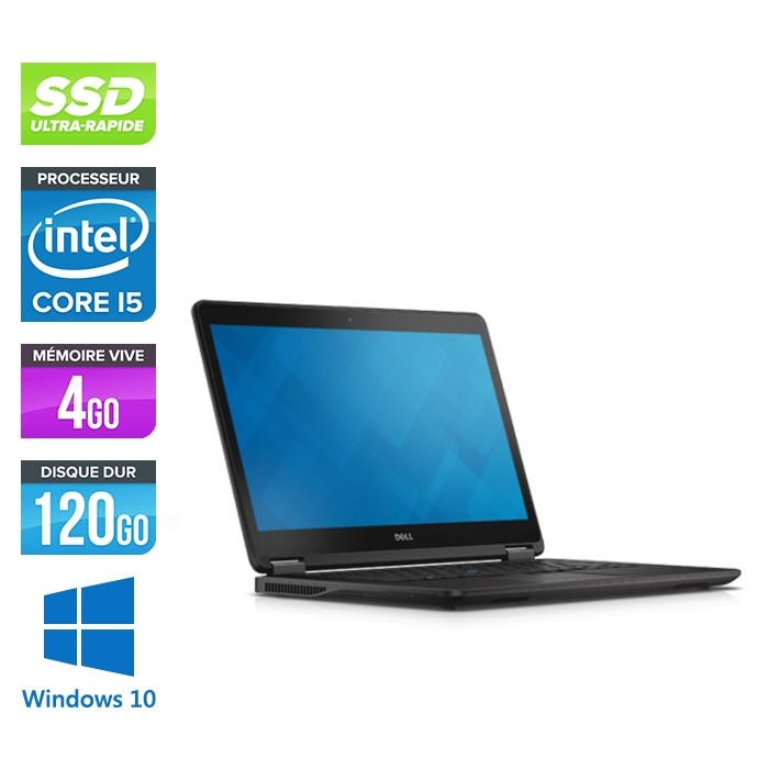 Dell E7450 - Core i5 - 4 Go - 120Go SSD - Windows 10
