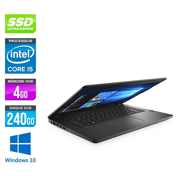 Dell Latitude 3480 - i5 6200u - 4Go - 240Go SSD - Windows 10