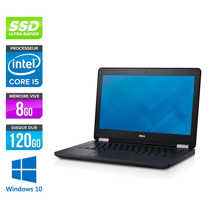 Dell Latitude E5250 - i5 - 8Go - 120Go SSD - Windows 10