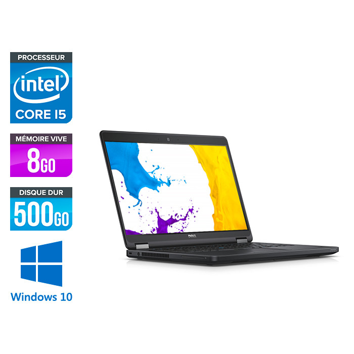 Dell Latitude E5450 - i5 - 8Go - 500Go HDD - Windows 10