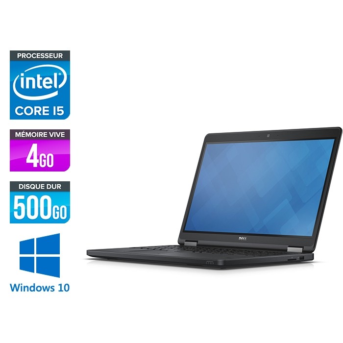 Dell Latitude E5550 - i5 - 4Go - 500 Go HDD - Windows 10