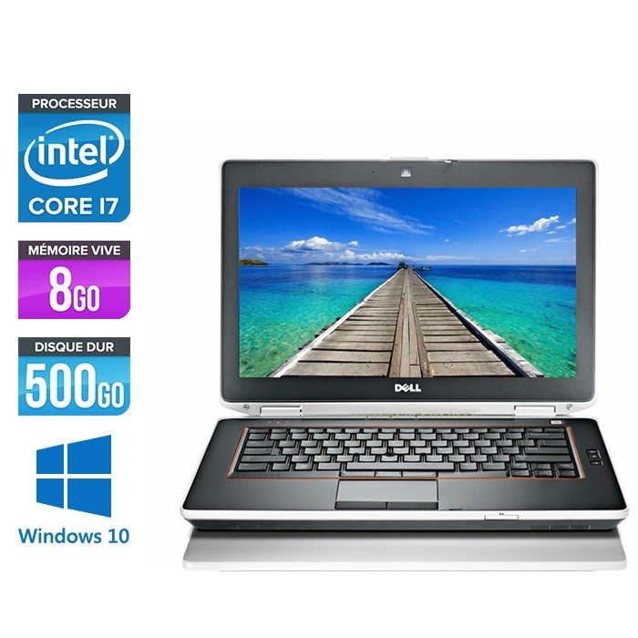 Pc portable reconditionné - Dell Latitude E6420 - i7 - 8Go - 500Go - Webcam - W10