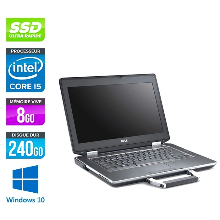Dell Latitude E6430 ATG reconditionne - intel core i5-3320M - 8Go - SSD 240Go - Windows 10