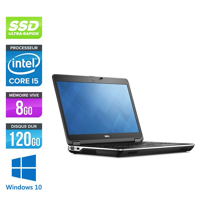 Dell Latitude E6440 - i5 - 8Go - 120Go SSD - Windows 10