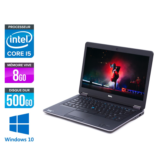 Dell E7440 -  i5 - 8Go - 500Go HDD - Windows 10 - 3